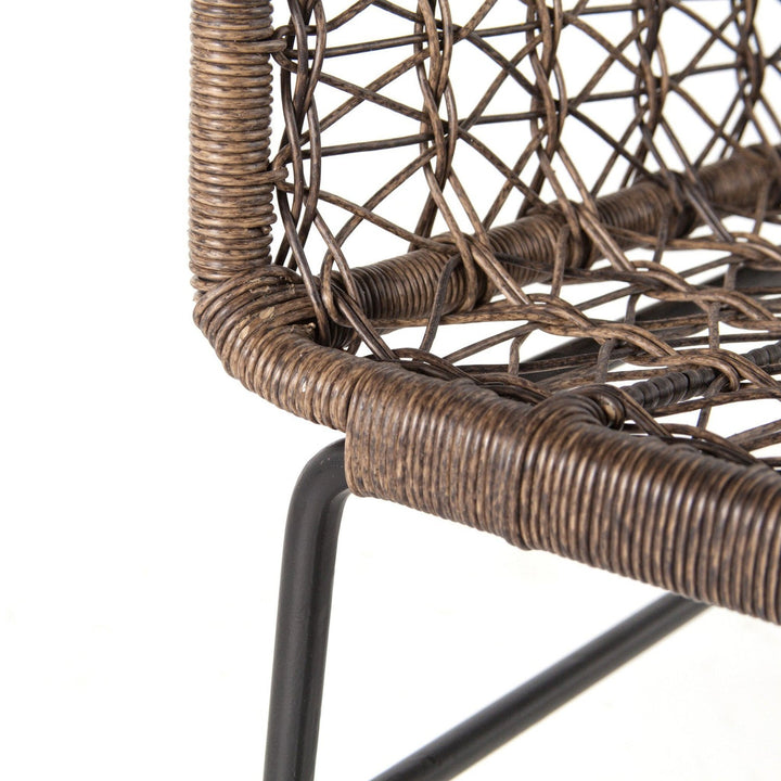 Thatcher Outdoor Woven Club Chair - Distressed Grey