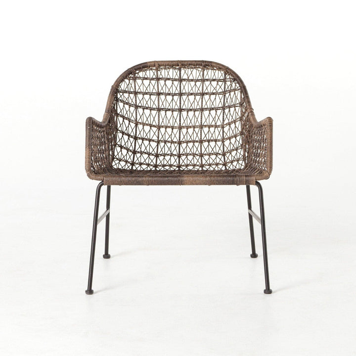 Thatcher Outdoor Woven Club Chair - Distressed Grey