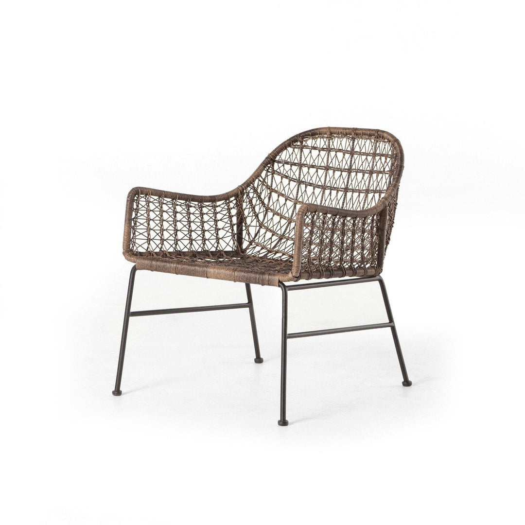 Thatcher Outdoor Woven Club Chair - Distressed Grey