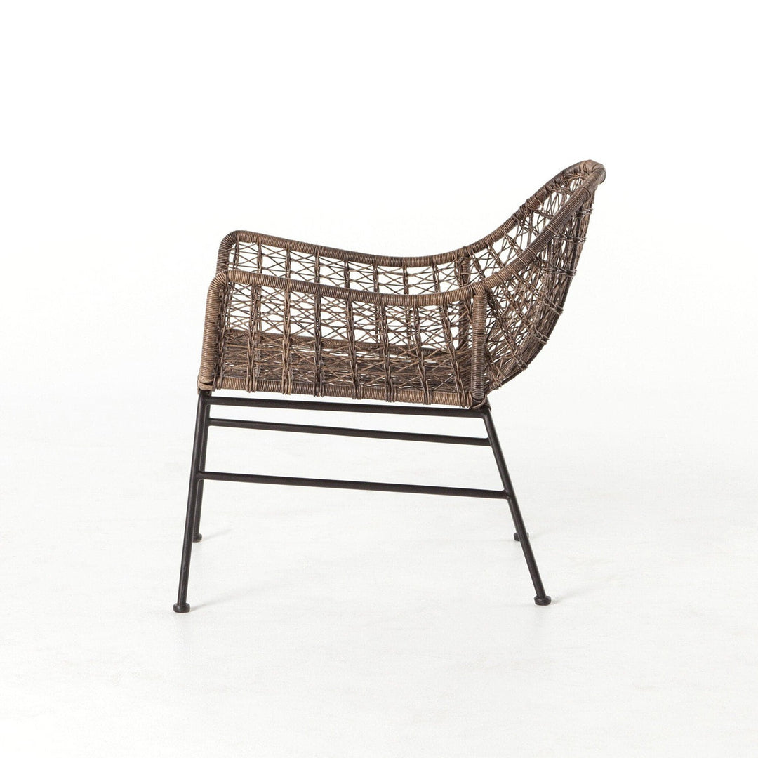 Thatcher Outdoor Woven Club Chair - Distressed Grey