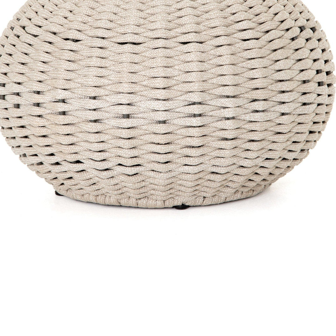 Lynden Outdoor Accent Stool - Natural Rope