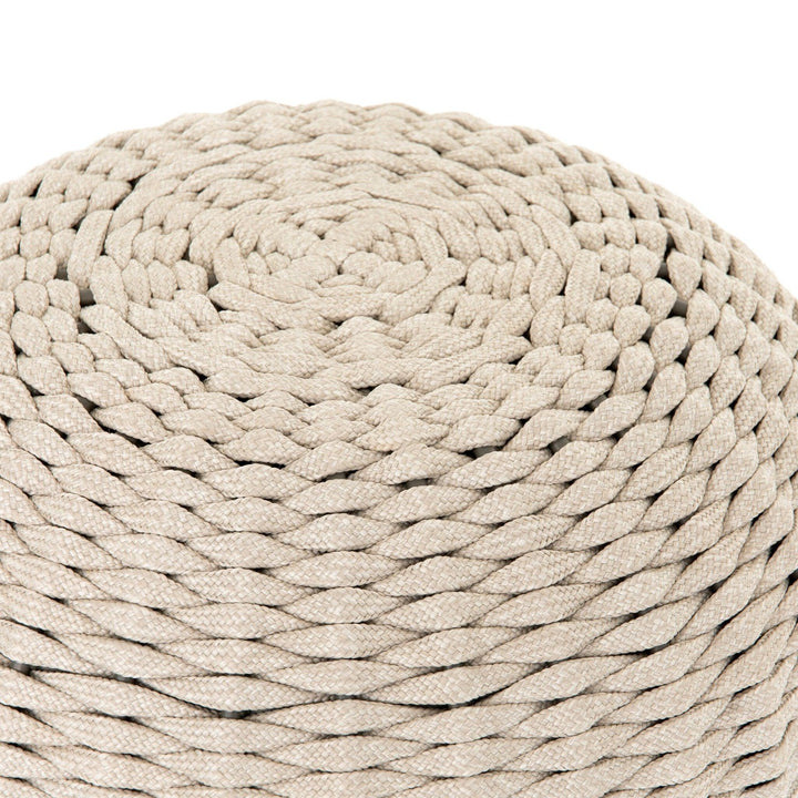 Lynden Outdoor Accent Stool - Natural Rope