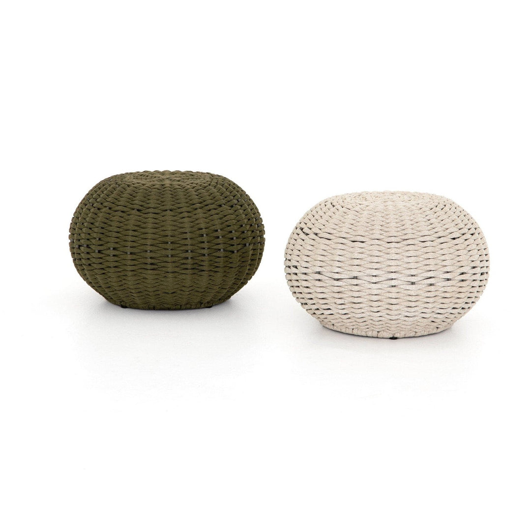 Lynden Outdoor Accent Stool - Natural Rope