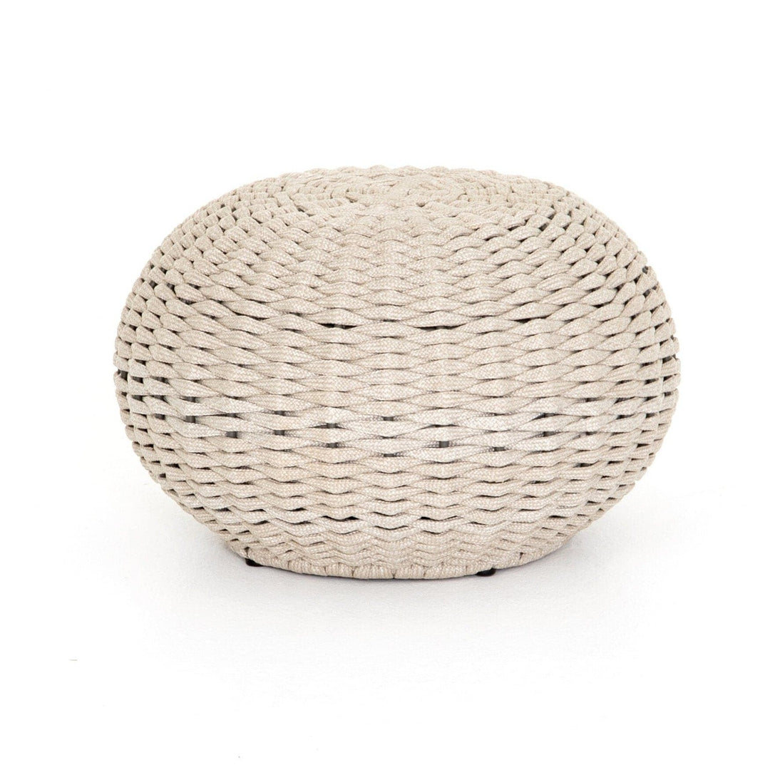 Lynden Outdoor Accent Stool - Natural Rope