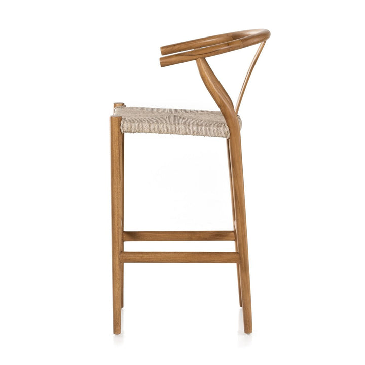 Modelo Bar + Counter Stool - Bar Stool - Natural Teak - None