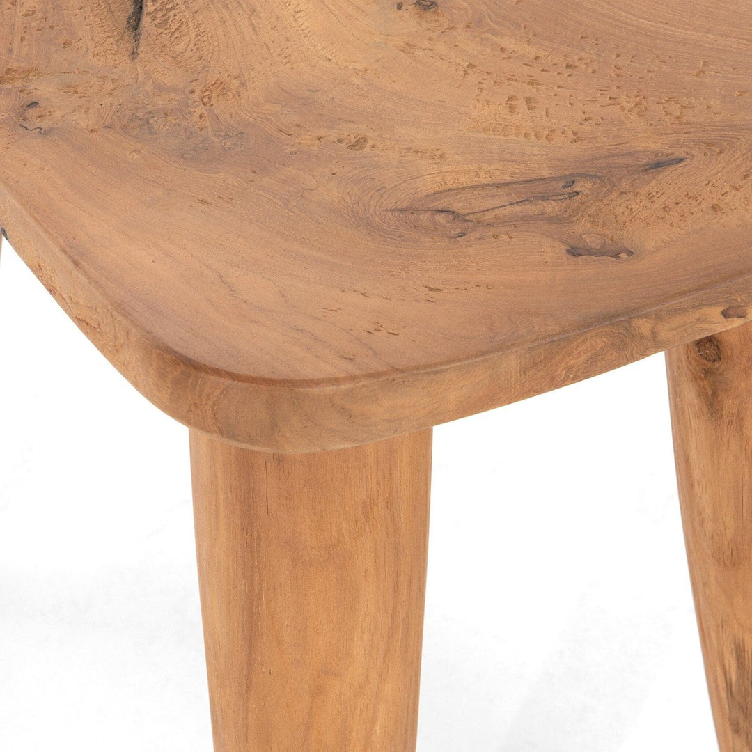 Finn Outdoor Stool - Aged Natural Teak