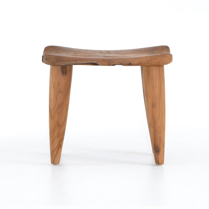 Finn Outdoor Stool - Aged Natural Teak