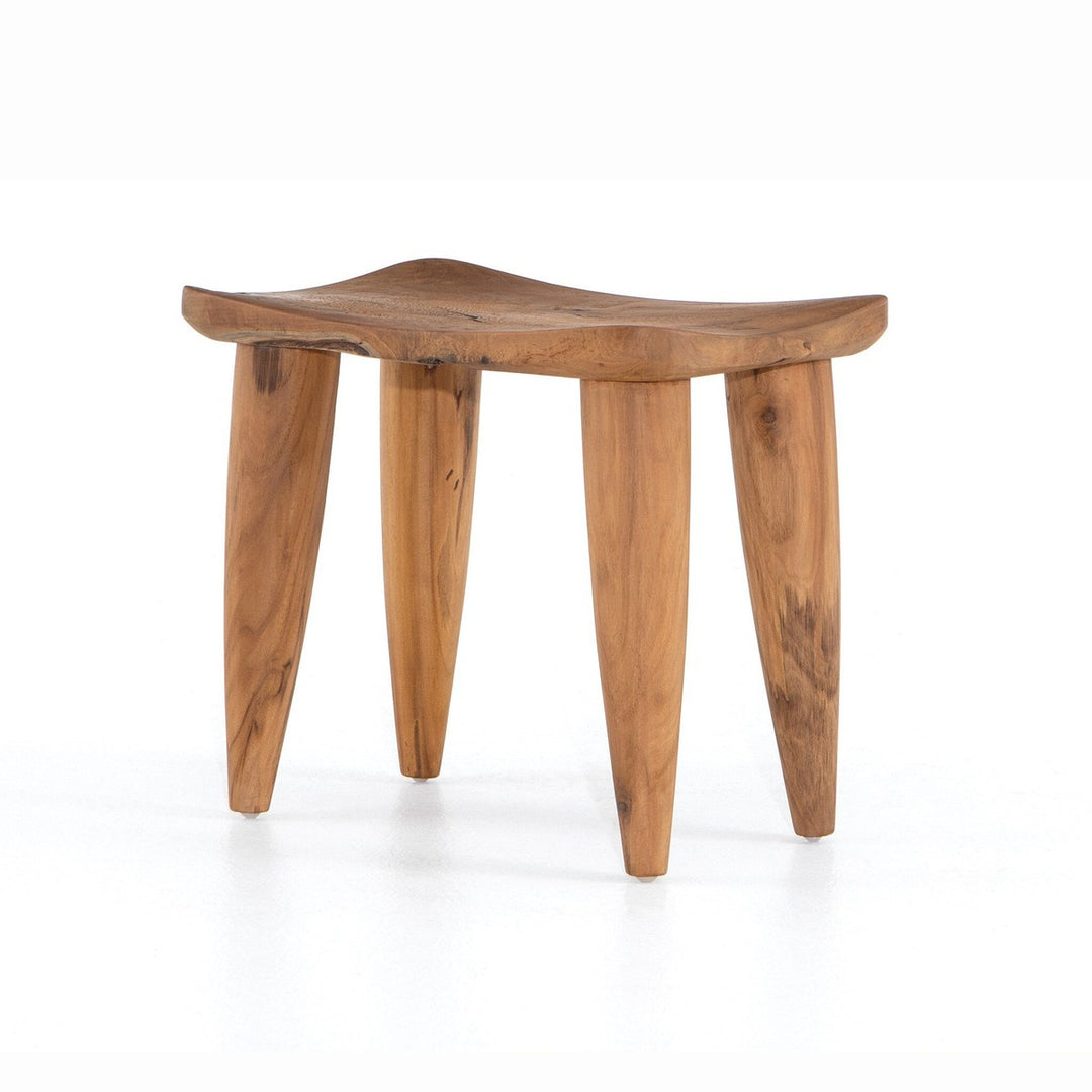 Finn Outdoor Stool - Aged Natural Teak