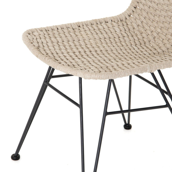 Fiona Outdoor Swivel Bar Stool - Natural Rope