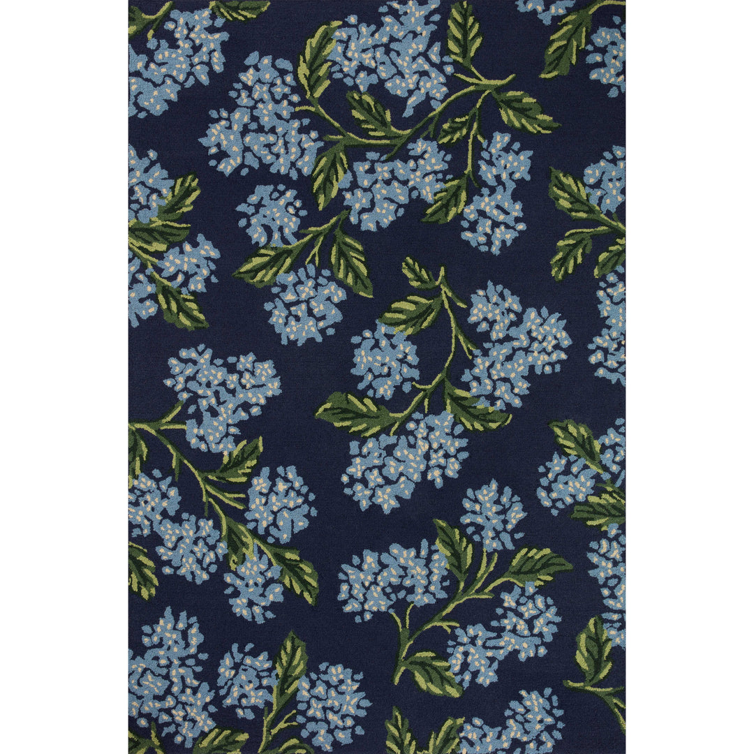 Rifle Paper Co. x Loloi Joie Navy 5'-0" x 7'-6" Area Rug