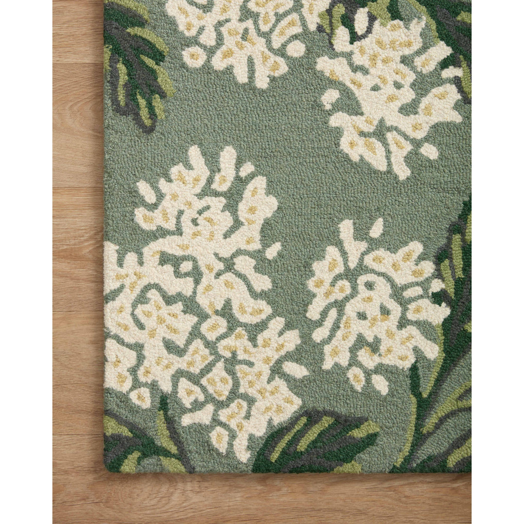 Rifle Paper Co. x Loloi Joie Sage 3'-6" x 5'-6" Accent Rug