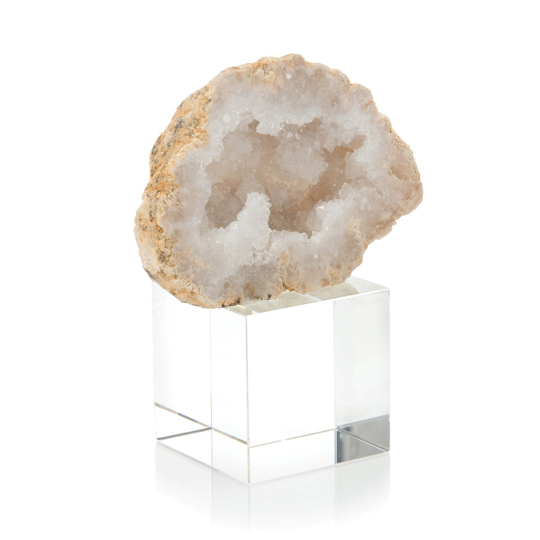 Ellery Geode - Beige - Lead Free Crystal