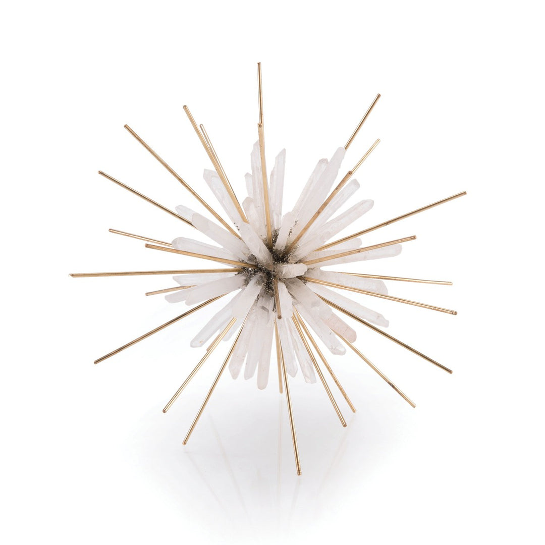 Polished And Brass Starburst - White