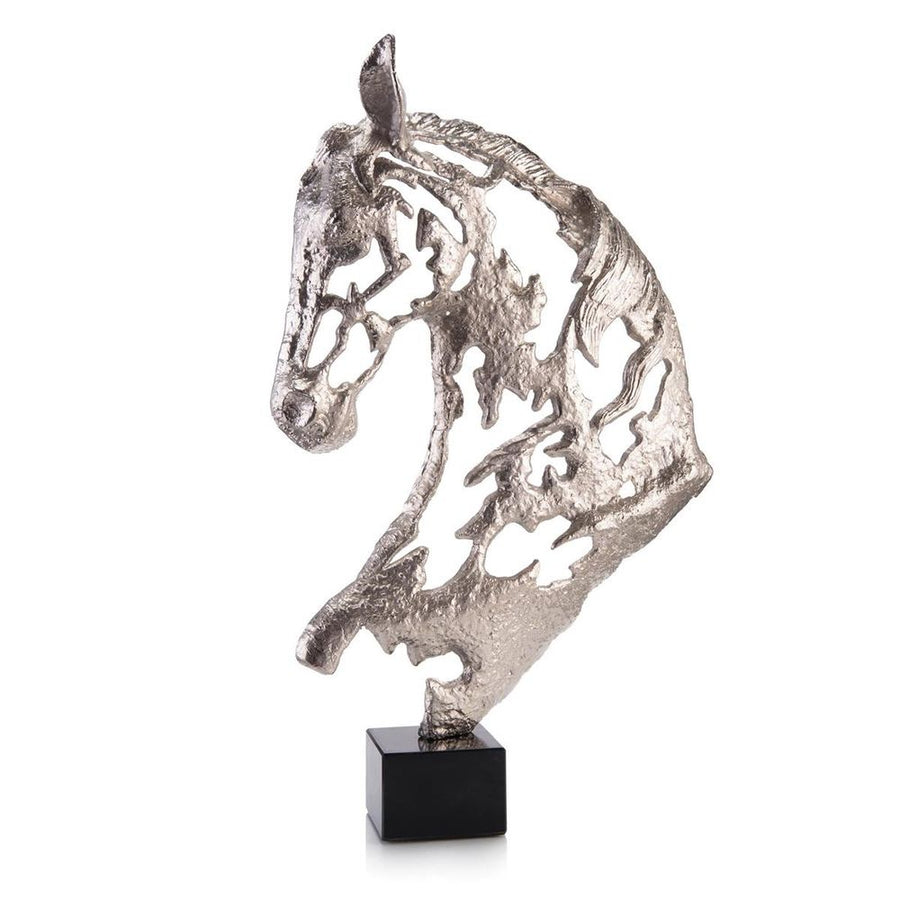 Decorative Objects Camden Horse's Head - Black - Aluminum