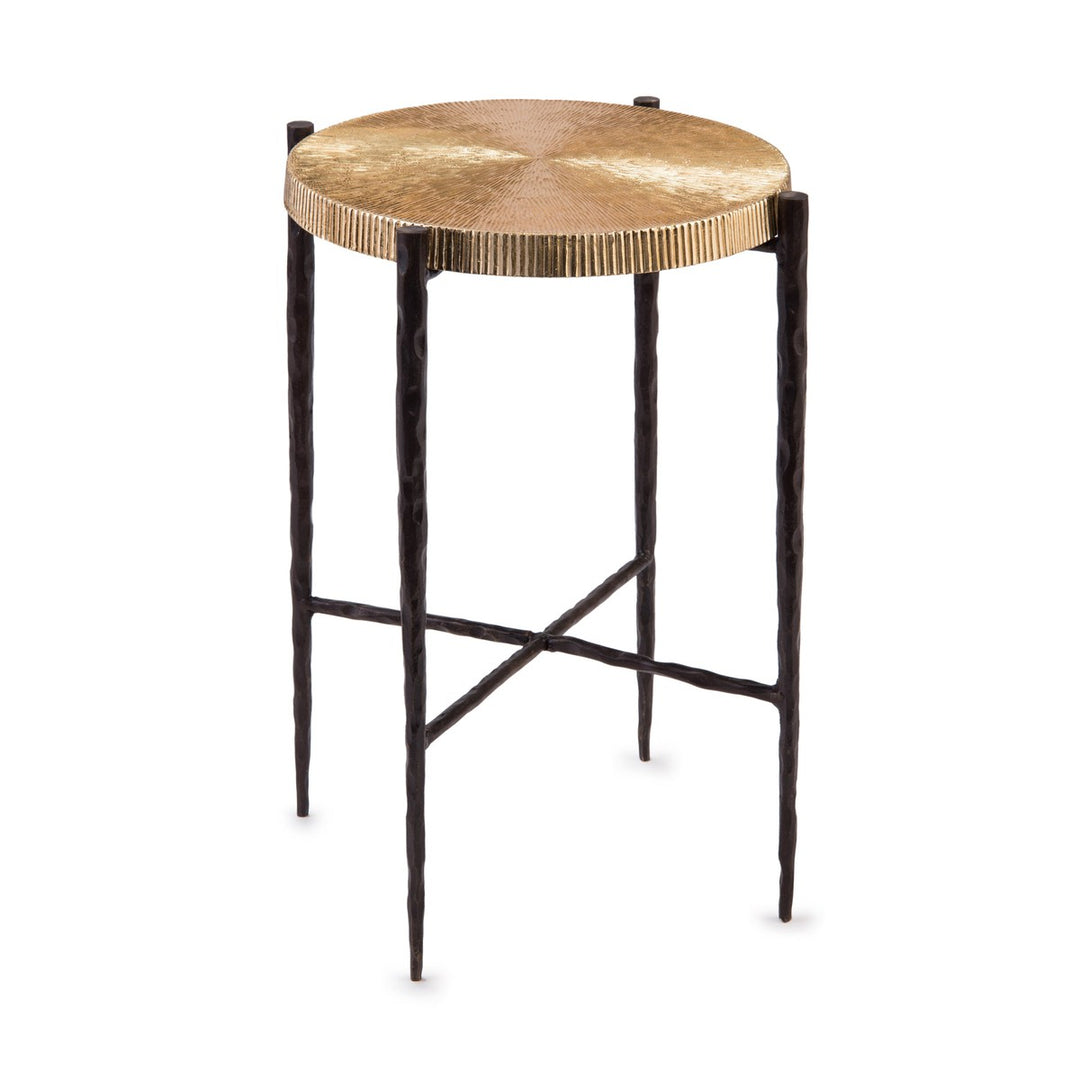 Alden Oxidized And Gold Accent Table - Black - Iron