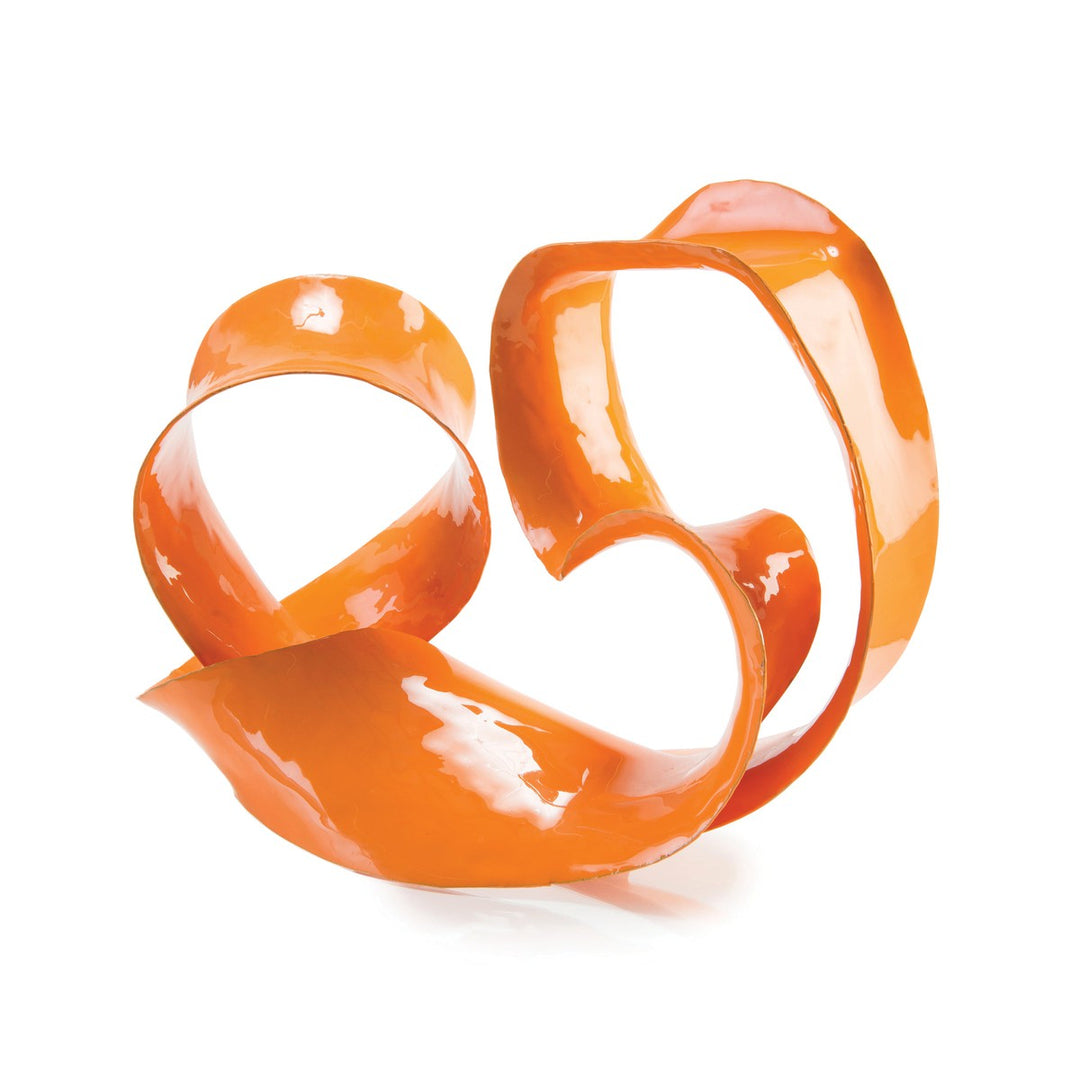 Camden Sculpture In Orange - Orange - Aluminum