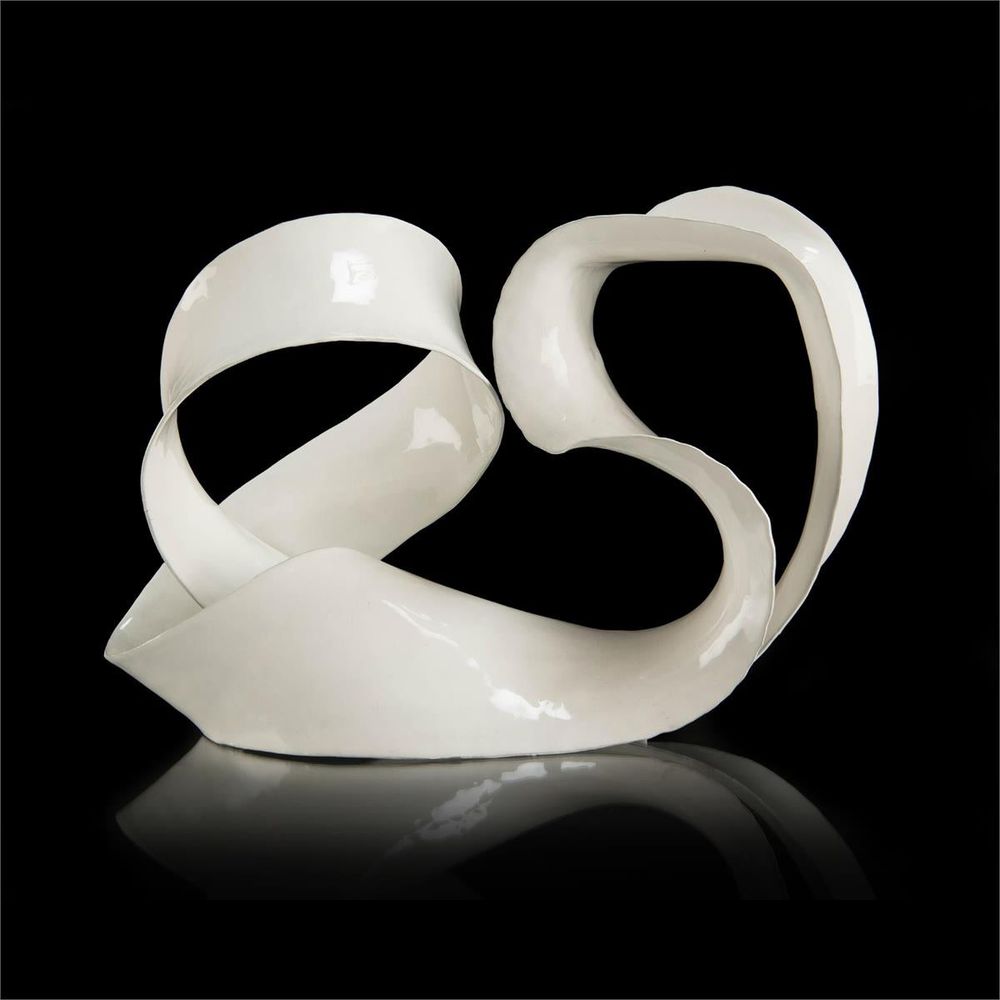 Decorative Objects Ronaldo Sculpture In White - White