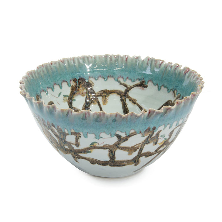 Kensington Of Branches Bowl - Blue - Porcelain