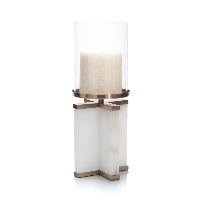 Callen Candleholder - White - Stone