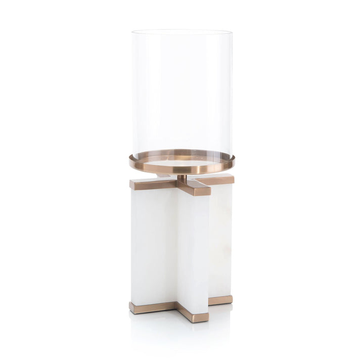 Callen Candleholder - White - Stone