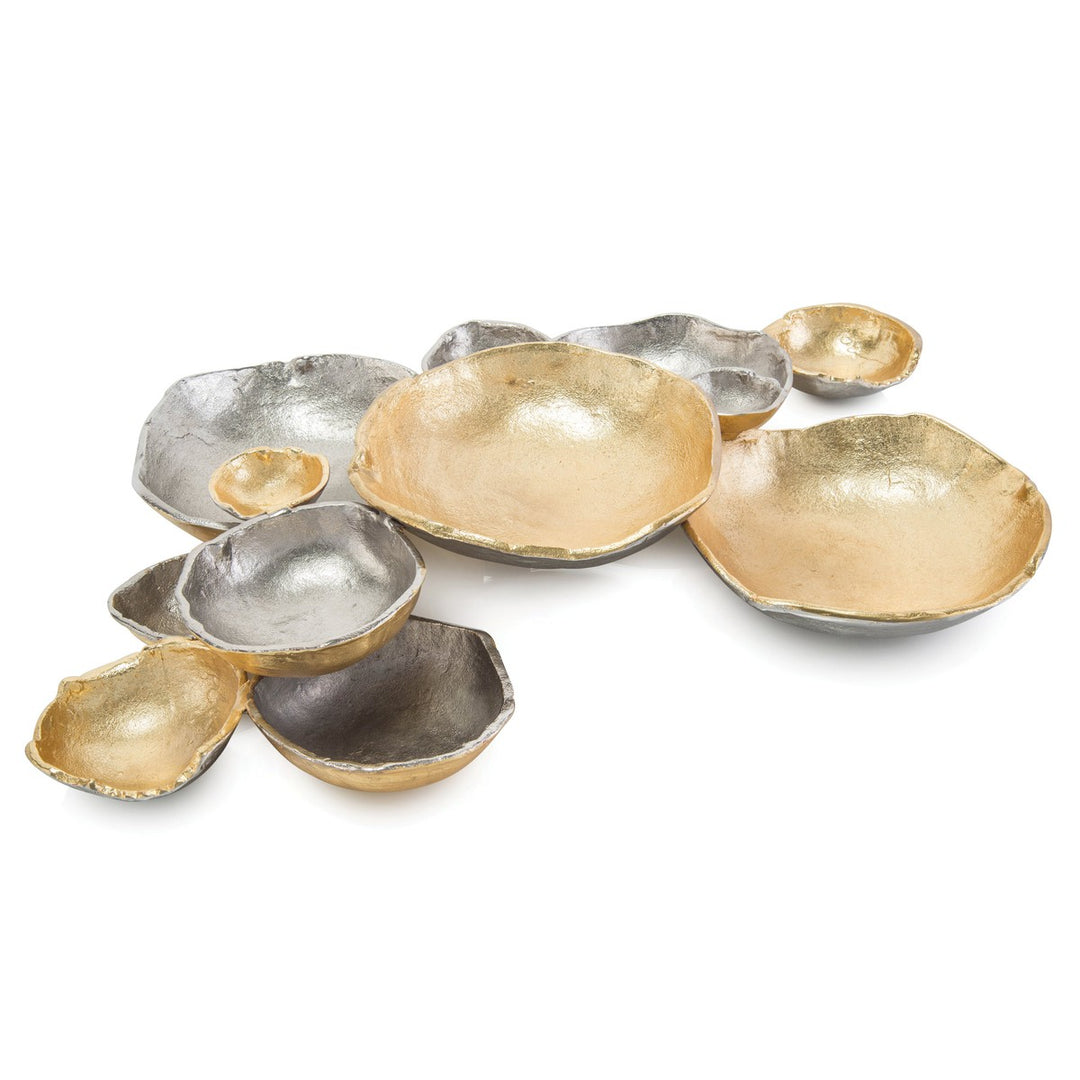 Ellery Of Organic Bowls - Gold - Aluminum