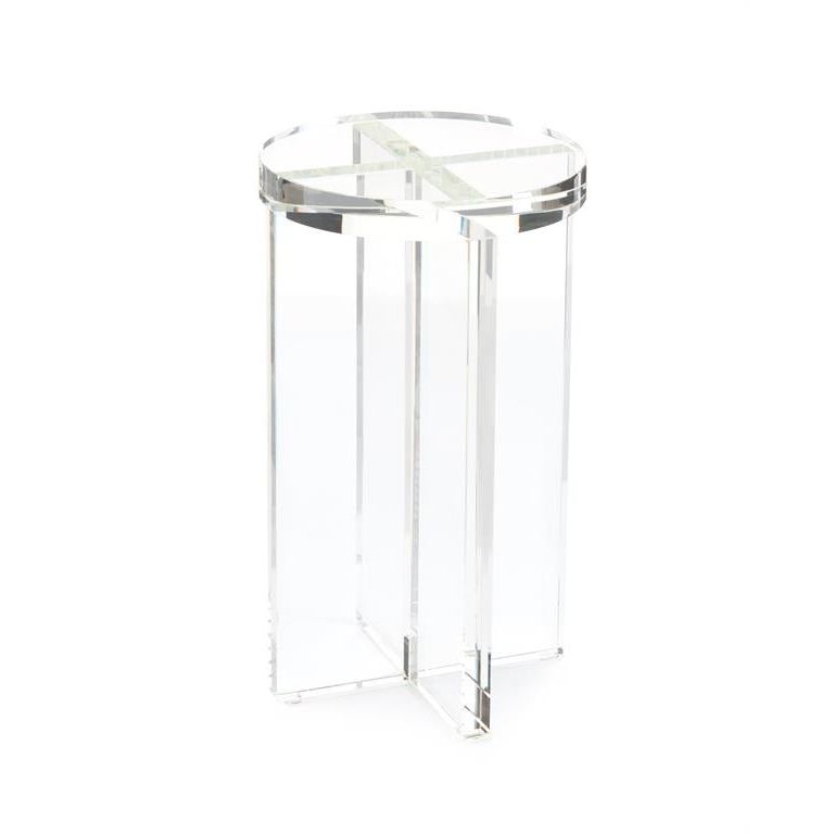 Side Tables Ellington Martini Side Table - Clear - Crystal