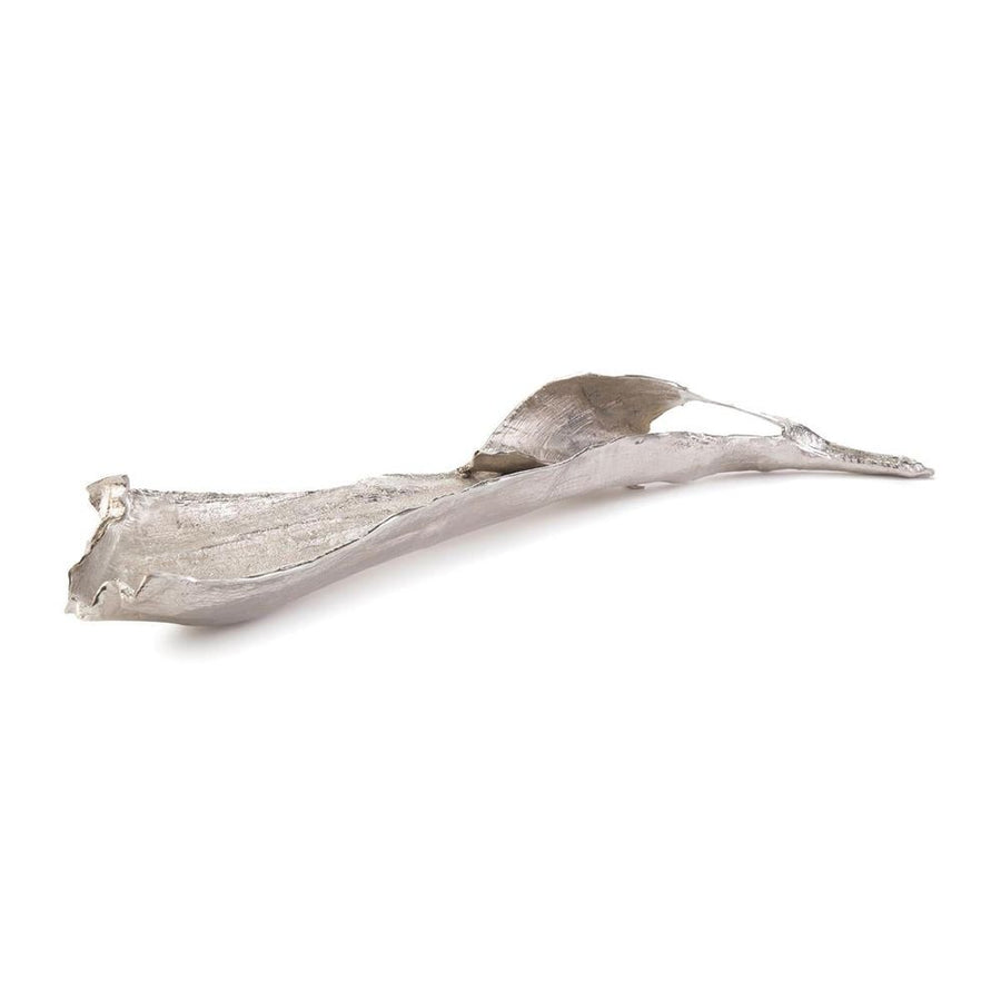 Decorative Objects Alden Curling Leaf - Silver - Aluminum