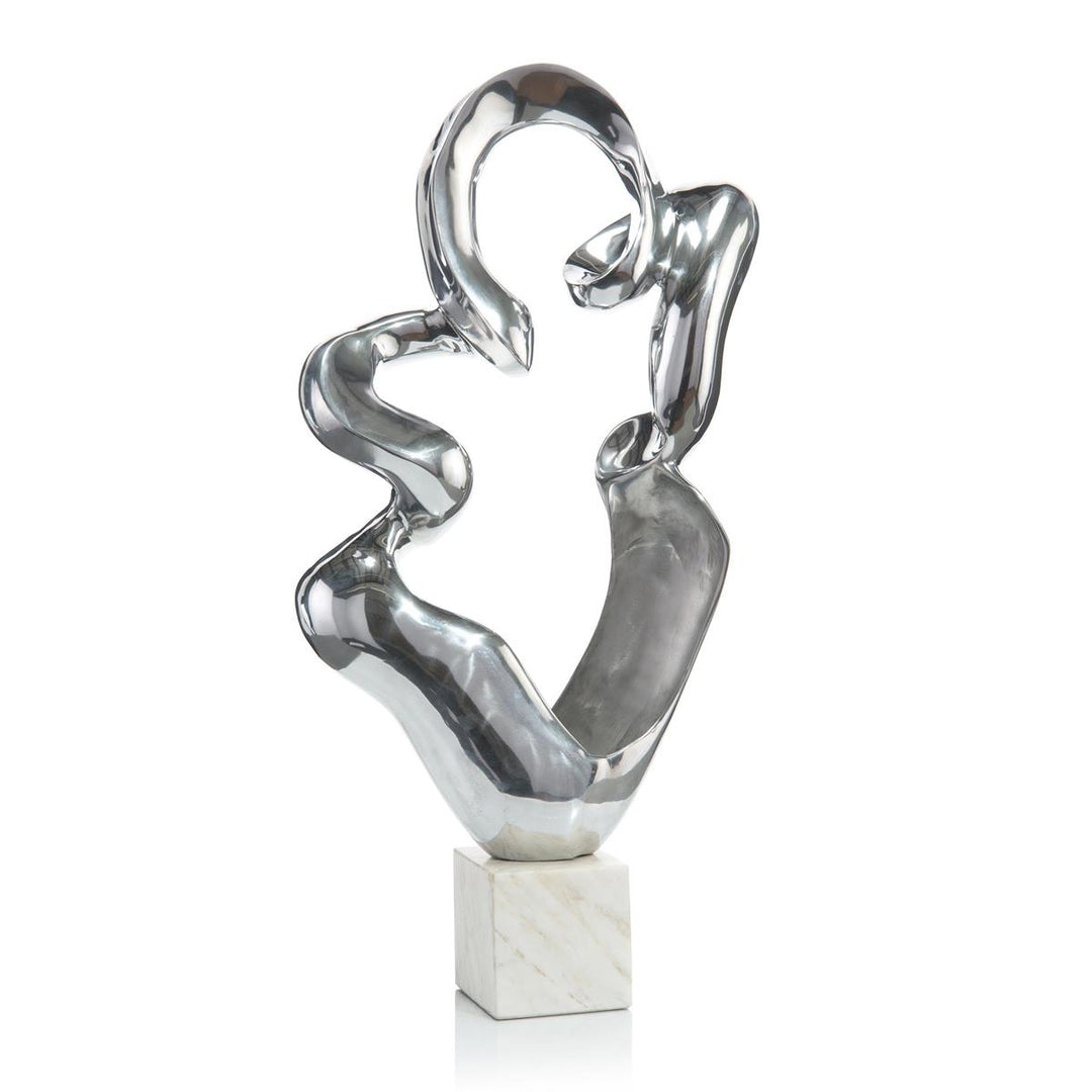 Vale Free-Form Sculpture - Silver