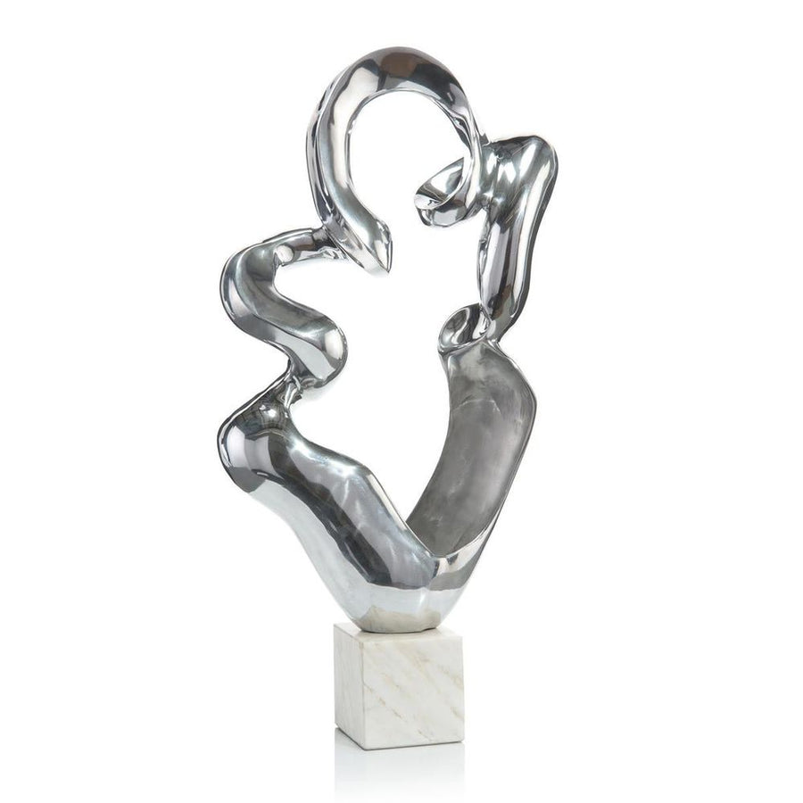 Decorative Objects Vale Free-Form Sculpture - Silver