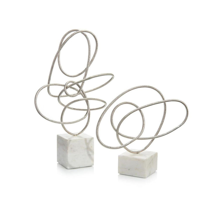 Decorative Objects Celeste Ribbon Dance Ii - White