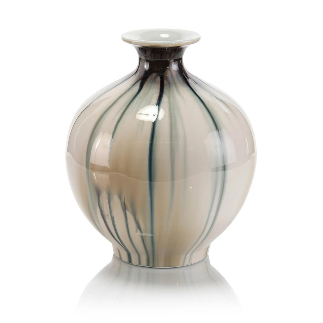 Shades Of Blues Vase - Brown