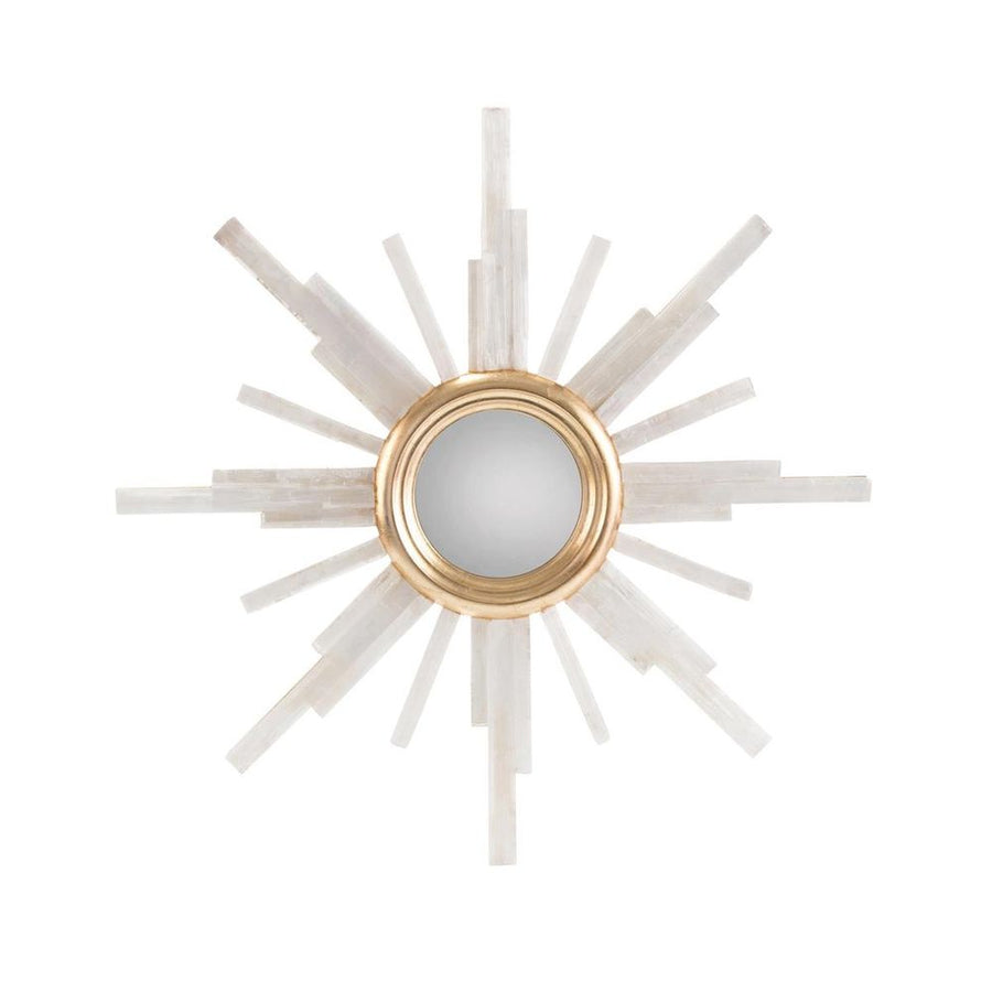 Wall Mirrors Selenite Star Mirror - White
