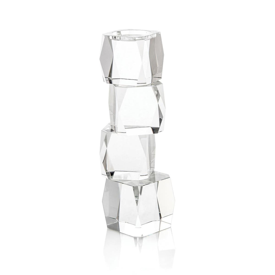 Prism Crystal Cubist Candleholder