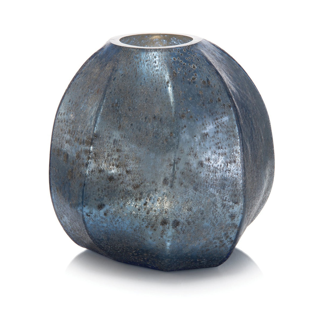 Camden Oval Vase - Blue - Glass