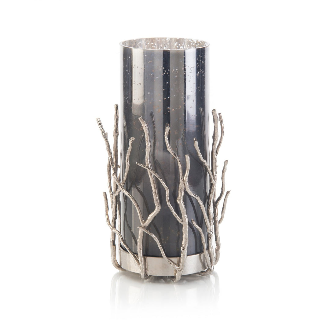 Polished Sapling Candleholder I - Blue