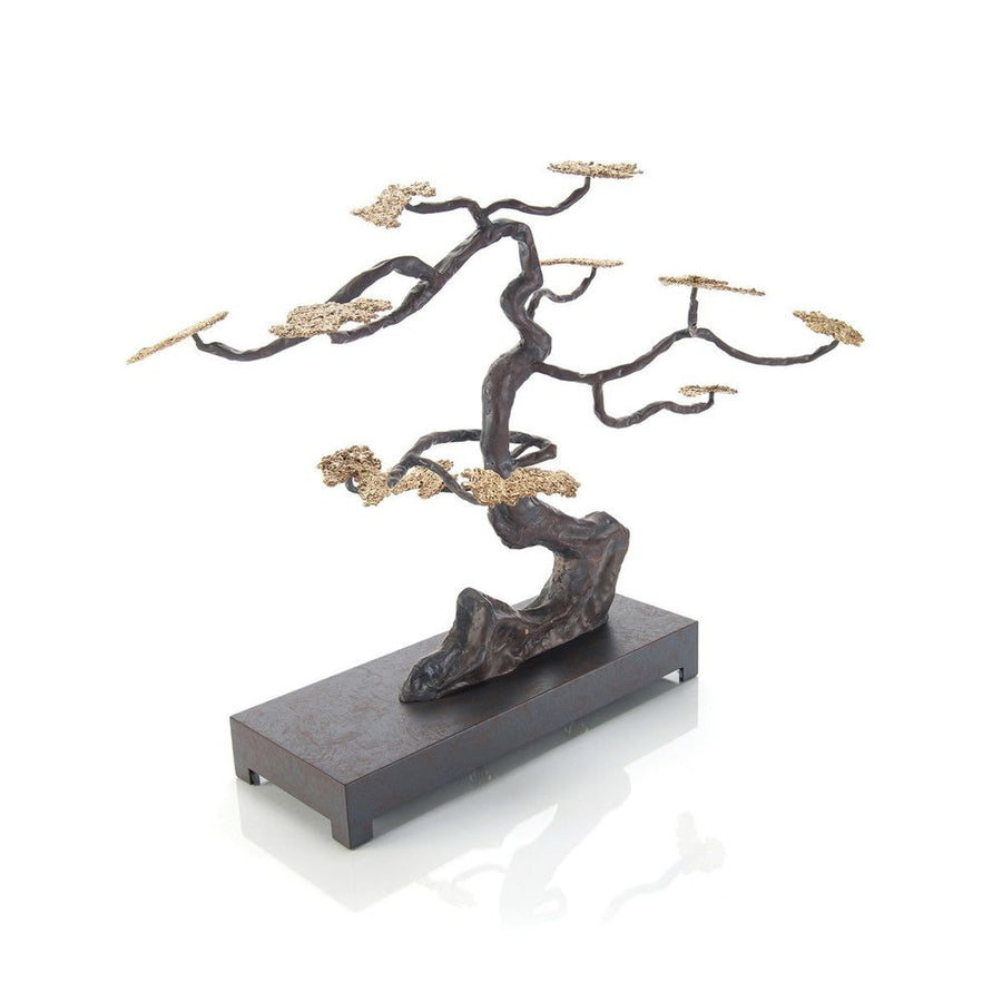 Decorative Objects Windswept Sculpture In Antique Brass - Brass