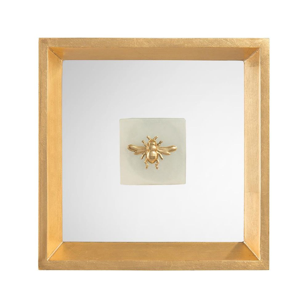 Wall Decor Bee On Stone, Alabaster I - Grey