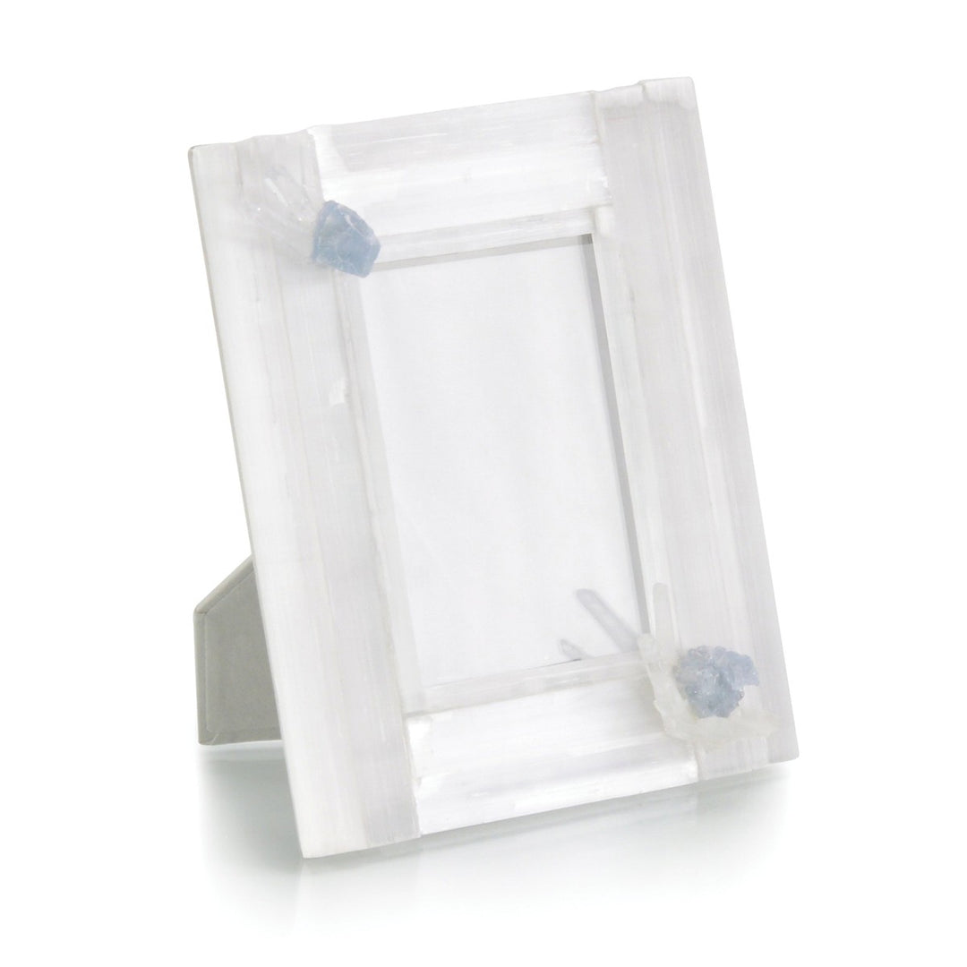 Sophisticated And Celestite Photo Frame - White