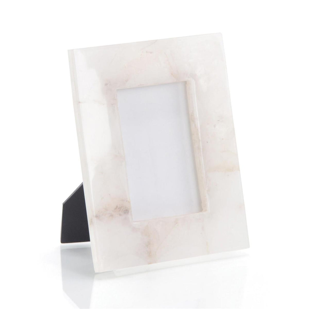 Ivory Translucent Agate Picture Frame - Clear,White