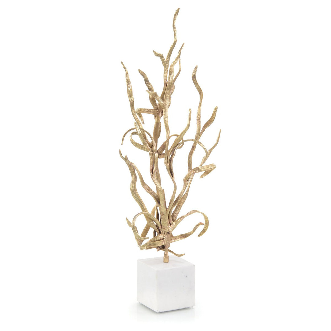 Solis Reed Sculpture - Brass