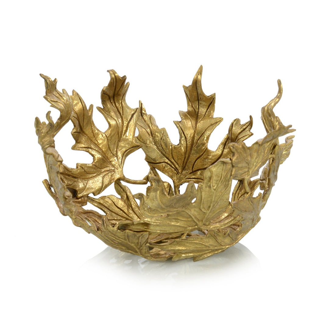 Ellery Leaves Petite Bowl - Brass