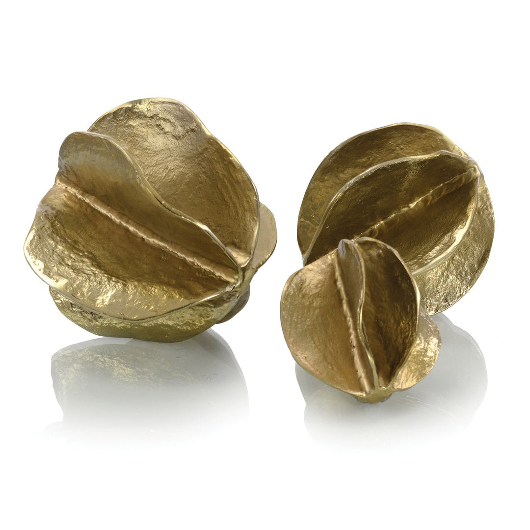 Alden Brass Spheres of Flowing Waves - Brass - Aluminum