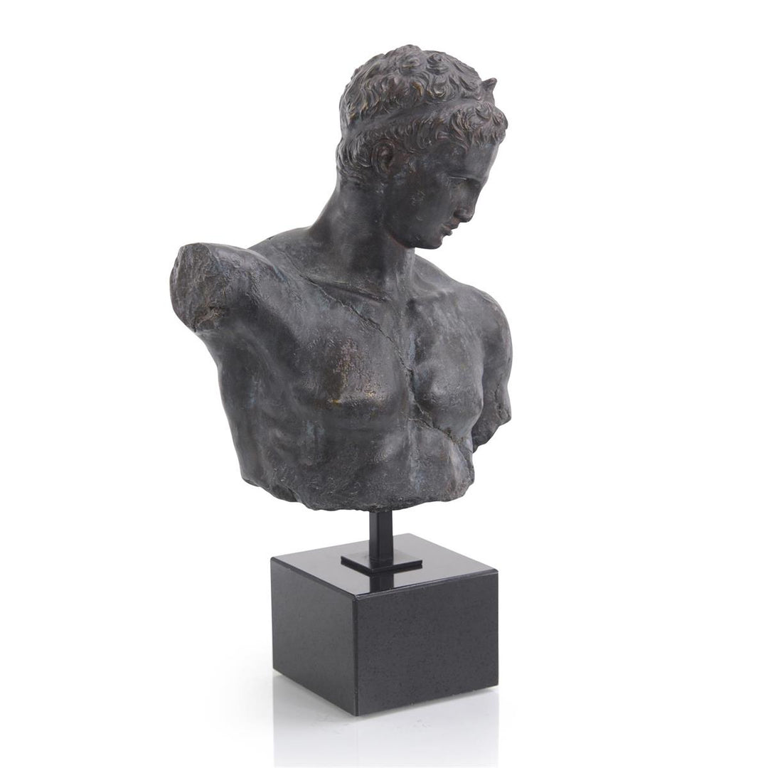 Hellenic Bust In Verde-Black - Bronze