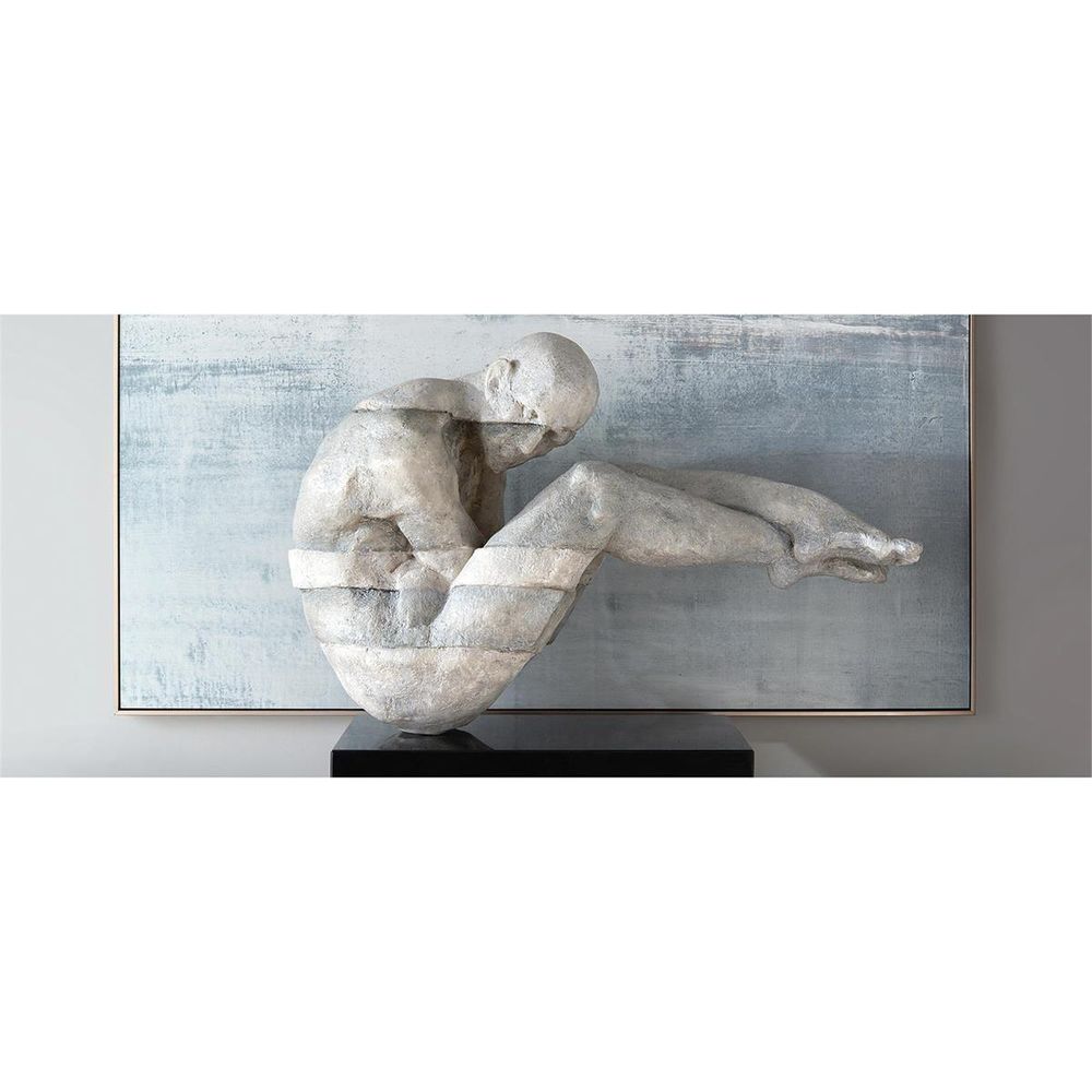 Decorative Objects Man Cast In Time - White