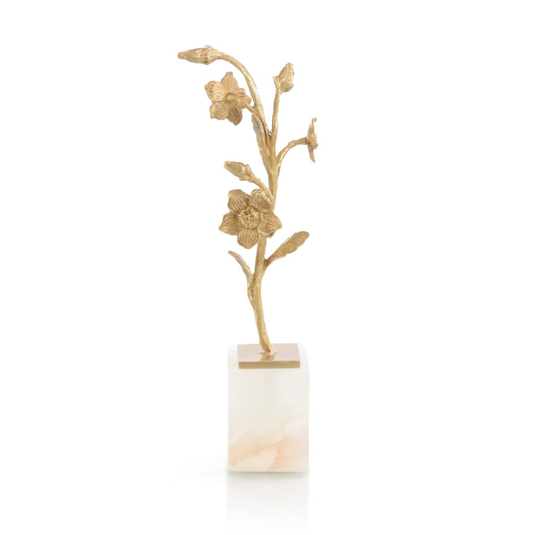 Alden Hellebores - White - Brass