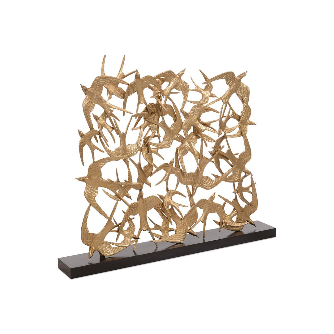 Camden In Flight Sculpture In Brass - Brass - Aluminum