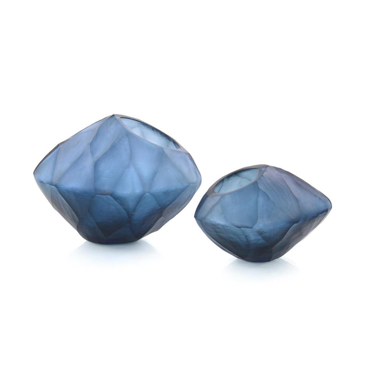 Solis Asymmetrical Azure Bowls