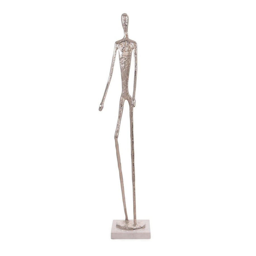Decorative Objects Nickel Figure Two Sculpture - White