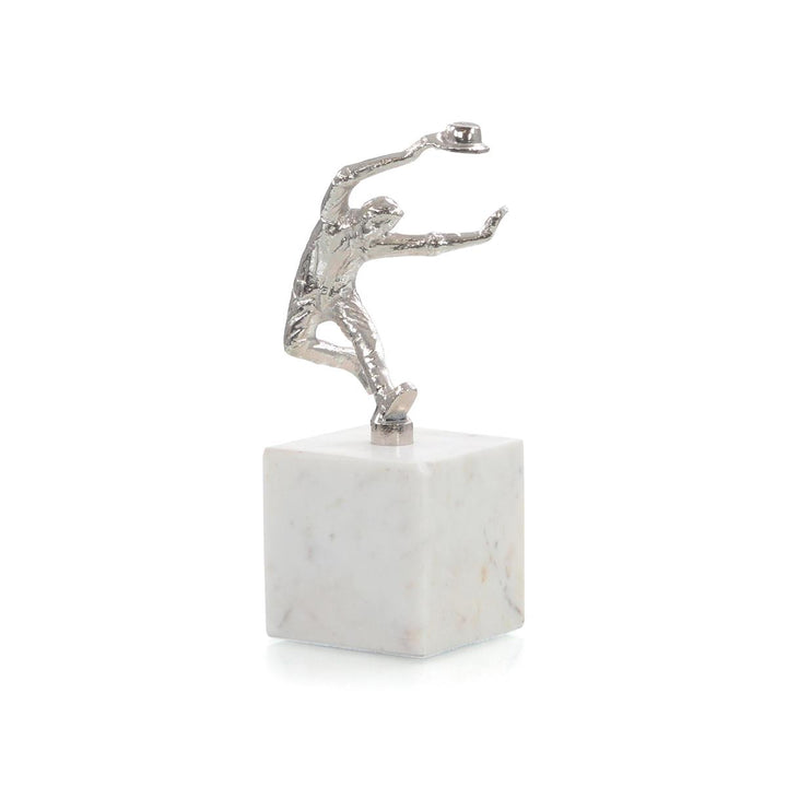 Dancing Figures Sculpture Iii In Nickel - White