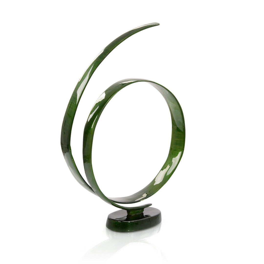 Solis Sculpture In Nature’s Green - Gray - Aluminum